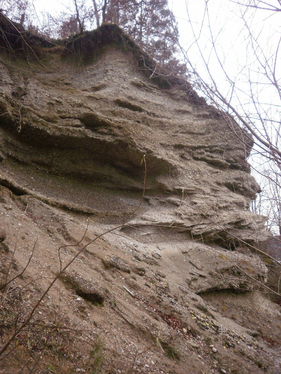 Nagelfluhabbruch oben von rechts nach links